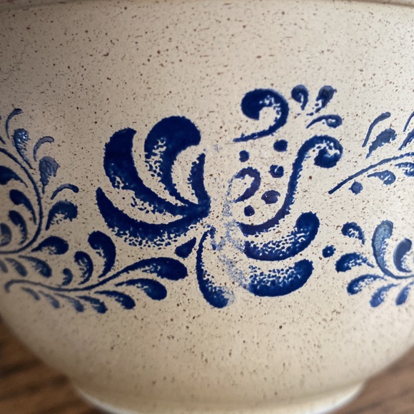 Vintage Pyrex Homestead Brown Mixing Bowl Blue Brown Speckled #401 - Picture 6 of 8